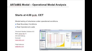 Webinar on Operational Modal Analysis (OMA) using ARTeMIS modal