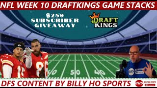 2022 NFL | Week 10 DraftKings | Game Stacks