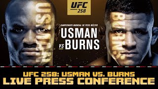 UFC 258 Press Conference: Kamaru Usman vs Gilbert Burns