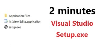 Publishing Windows Form(C#) Application On Desktop With Setup.exe (Visual Studio) [2 MINUTES EASY]