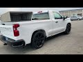 lowered 2022 chevy silverado single cab.