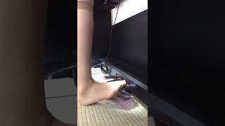 2025/01/01 ピアノ　練習　ペダル　ストッキング　ハウルの動く城　人生のメリーゴーランド　piano practice  pedal stocking