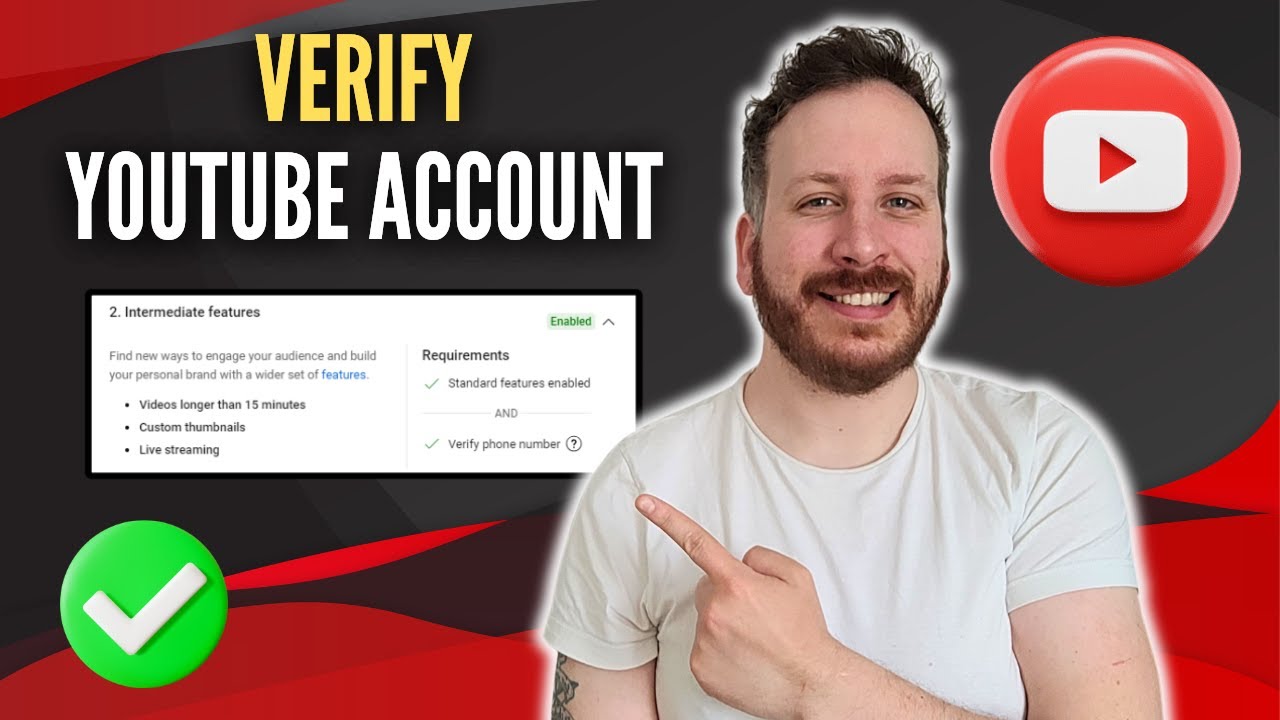 How To Verify Your Account Youtube