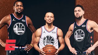 Stephen A. answers: Is the KD-Harden-Kyrie trio better than KD and the Splash Brothers? | KJZ