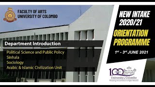 Department Introduction 3 - PSc, SIN, SOC, ICV