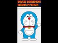 Draw doremon using Python Turtle #python #programming #shorts #coding #viralshorts