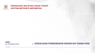 Sosialisasi Permendagri No. 104 Tahun 2019