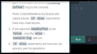 Learn Javascript, If/else Statements, codecademy, Javascript
