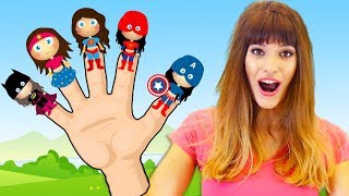Finger Family Superheros | Kids Songs and Nursery Rhymes by Chu Chu Ua