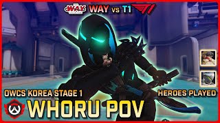 [ WhoRU ] WAY vs T1 | Round Robin | OWCS Korea Stage 1