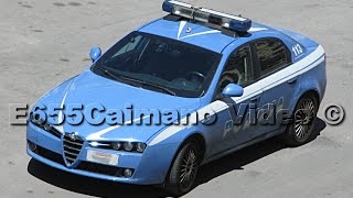 [HD - Sirena Polizia] Alfa Romeo 159 + 2x Fiat Punto della Polizia in Sirena-Emergenza!