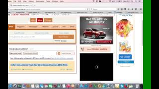 Using Citation Machine for Bibliography