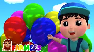 Balon şarkısı | Çocuklar için müzik | Farmees Türkçe | Okul öncesi eğitim | Animasyon