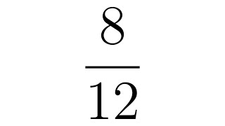 Simplifying a Fraction || Example with 8/12