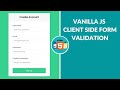 How to build a Javascript form validation tutorial for beginners