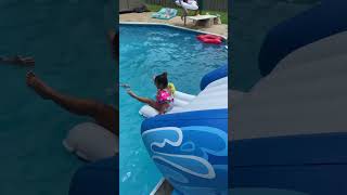 She overcame her fear! 💪