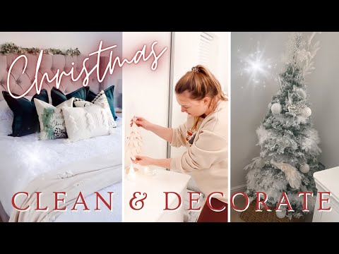 *NEW* COZY CHRISTMAS 2023 CLEAN & DECORATE WITH ME MASTER BEDROOM MAKEOVER