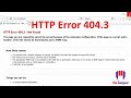 HTTP Error 404.3 | The page you are requesting cannot be served | 404.3 error iis