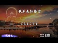 我不是孙悟空 魏佳艺 原唱：孙毅然 动态歌词 lyrics