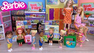 Barbie Doll School New Student and Book Fair Story