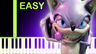 FREAKY SONIC MEME SONG - EASY Piano Tutorial