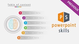 Preview table of content animation in powerpoint