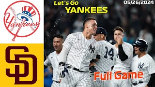Yankees vs. Padres  [FULLGAME] Highlights , May 26 2024 | MLB Season 2024