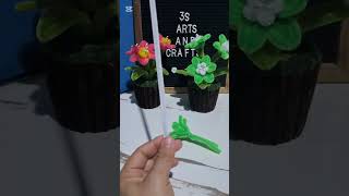 Diy flower turorials| made in fuzzy wire | pipe cleaner| diy crafts| handmade