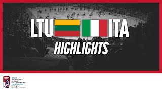Highlights | Lithuania vs. Italy | 2023 #IIHFWorlds Division 1A