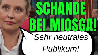 Miosga unverschämt, Publikum mit ständigen Zwischenrufen -Weidel platzt der Kragen!