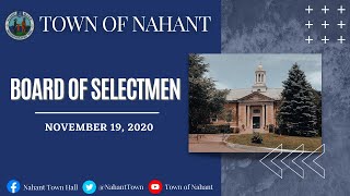 Nahant Board of Selectmen Meeting | November 19, 2020