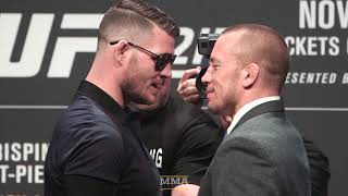 UFC 217: Michael Bisping vs. GSP Staredown - MMA Fighting