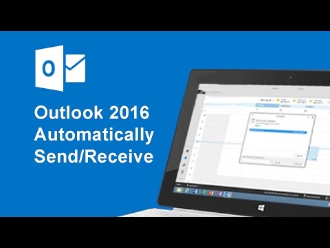 How to set automatically  Send/Receive on Outlook 2016