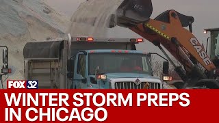 Chicago area preps for 1st major winter storm of the season