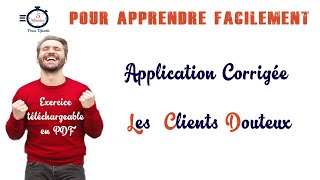 Application Corrigée | La Dépréciation Des Comptes Clients | Les Clients Douteux