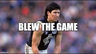 STEPHEN KERNAHAN chokes after siren - 1993 R2 Essendon vs Carlton analysis