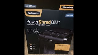 Fellowes Power Shred 60mc vs All other paper shredders