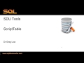 SDU Tools 72 Script Table for SQL Server Using T-SQL