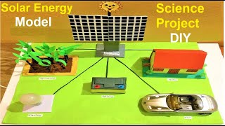 solar energy model making using cardboard and paper | science project | howtofunda | still model