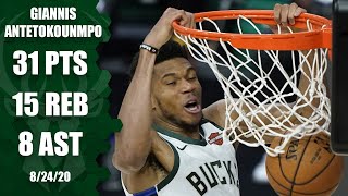 Giannis Antetokounmpo leads Bucks with near triple-double [GAME 4 HIGHLIGHTS] | 2020 NBA Playoffs