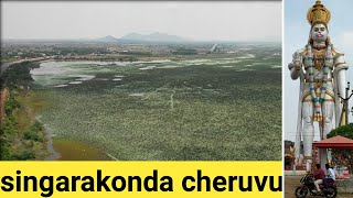 Aerial View of Singarakonda Cheruvu | Addanki | Singarakonda