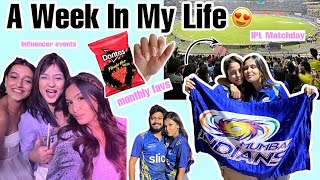 A Week In My Life Vlog! / IPL Match, Monthly Favourites, Events & More!