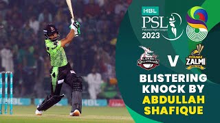 Blistering Knock By Abdullah Shafique | Lahore vs Peshawar | Match 15 | HBL PSL 8 | MI2T