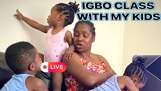 IGBO CLASS  Teaching My Kids How To Pronuce Words In Igbo