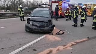 Zwei Verletzte nach Unfall auf der A27 in Bremen