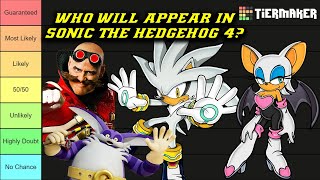 Ranking Which Characters Will Appear In Sonic The Hedgehog 4