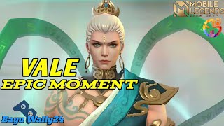 VALE EPIC MOMENT Mobile Legends Montage, Item Tersakit Sekali Combo Musuh Rata, Vale Tik tok