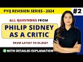 All Important Questions Of Philip Sidney - Video 2 | Literary Criticism | Sunaina Jethani