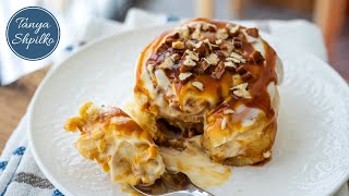 Шикарные Булочки с Корицей, Карамелью и Пеканом как в Пекарне CINNABON | Tanya Shpilko