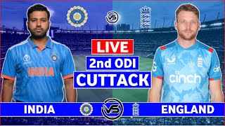 India vs England 2nd ODI Live | IND vs ENG 2nd ODI Live Scores \u0026 Commentary